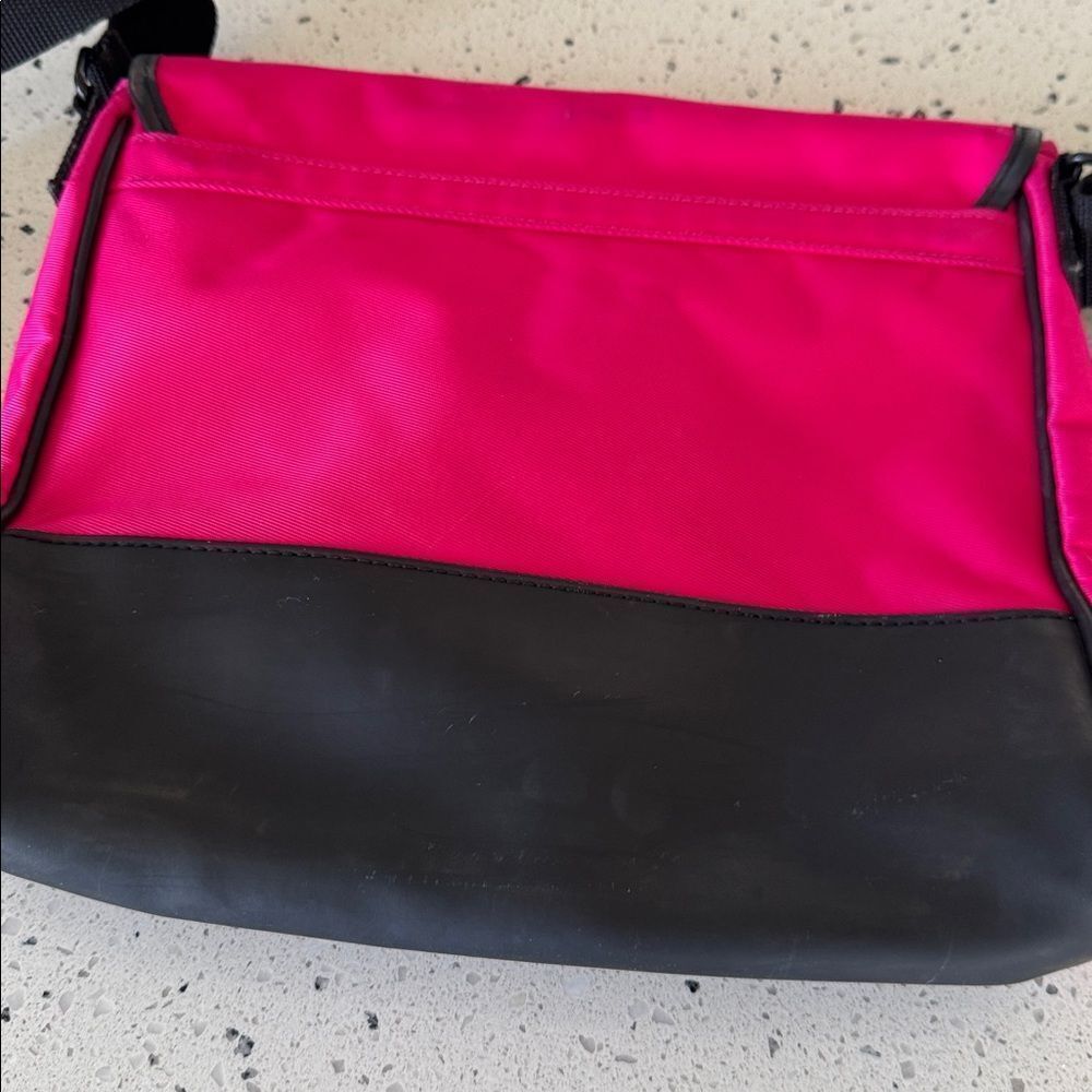 Polo Sport by Ralph Lauren Vintage 90’s Pink Black Messenger Bag Crossbody Retro - Picture 10 of 16